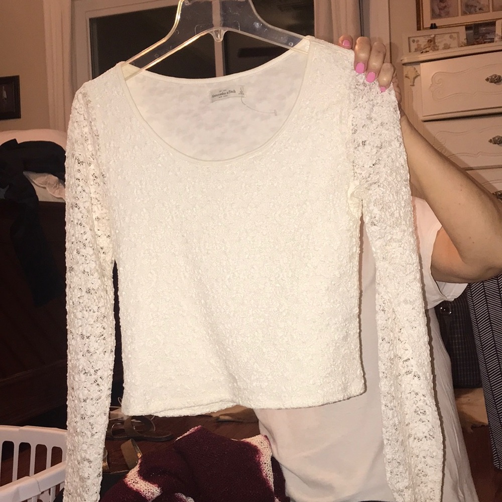 white crop top